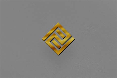 Premium Psd Luxury 3d Logo Mockup