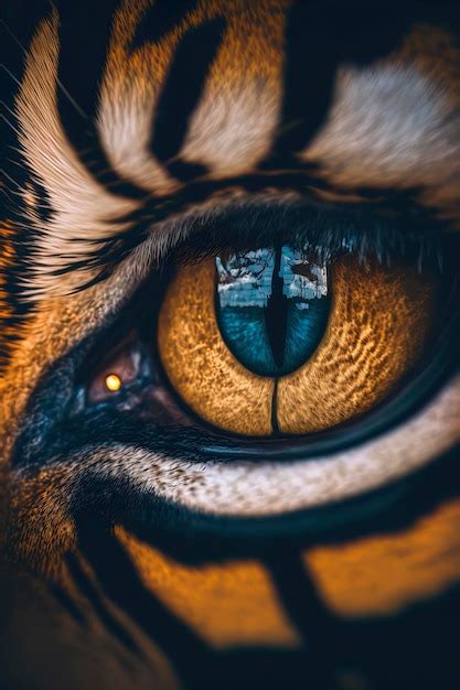 Premium Photo Tiger Eye Closeup