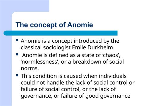 The Concept Anomie Can Be Defined As: 5