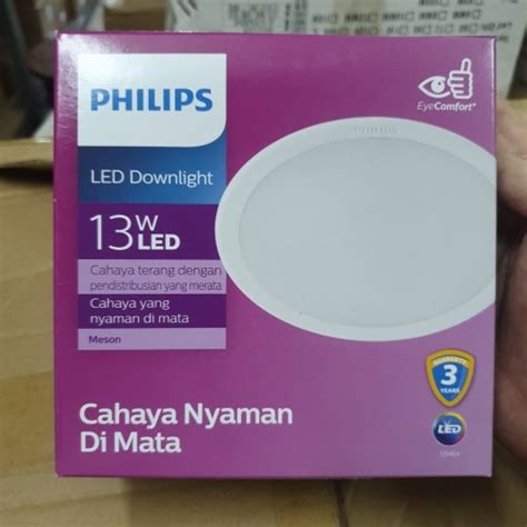 Jual Lampu Downlight Led Philips Meson Watt W Warm White