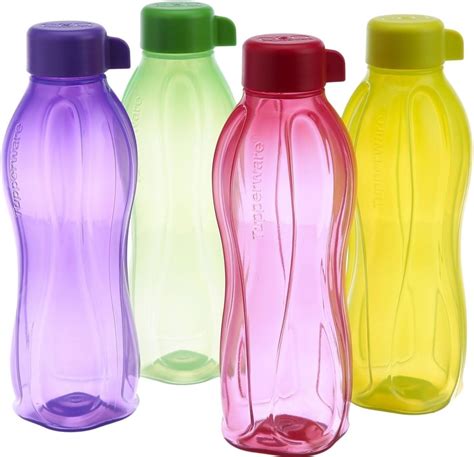 Tupperware Eco Sports 1 Litre Aqua Safe Water Bottle Set Of 4 32 Oz