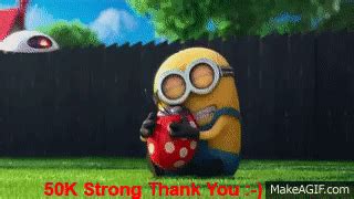 Minions Thank You ! on Make a GIF