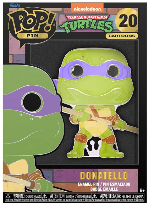 Donatello Pop Enamel Pin At Mighty Ape Nz