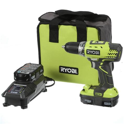 Ryobi 18 Volt ONE Lithium Ion Compact Drill Driver Kit P1811 The