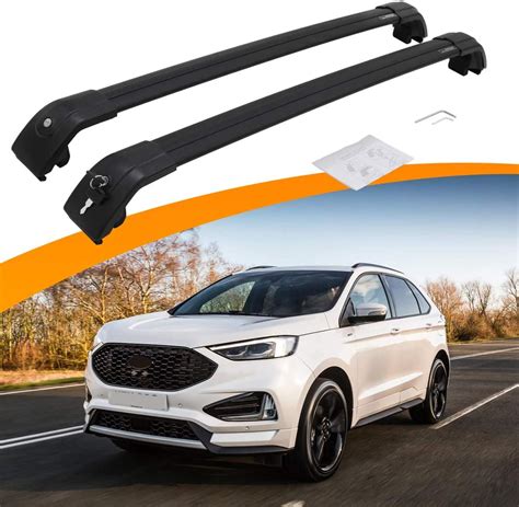 Nixface Crossbars Fit For Ford Edge Black Roof Rack Rail