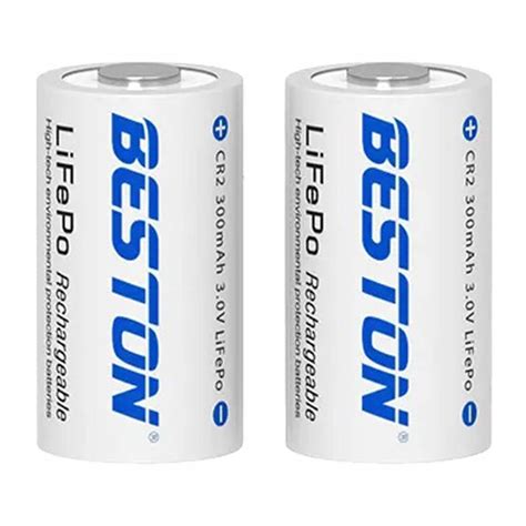 2x CR2 3V LiFePO4 300mah akumulatorek bateria 15270 CR2 5046LC EL1CR2 ...