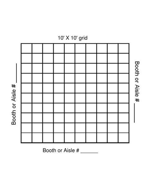 Free Printable 10x10 Grid