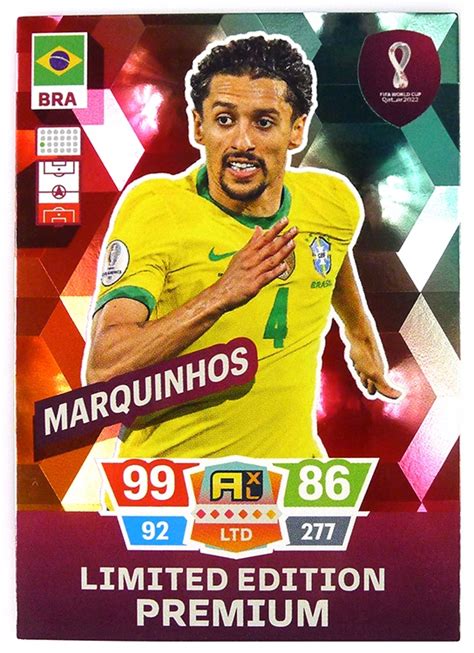 Купить Panini QATAR 2022 LIMITED ПРЕМИУМ карты Marquinhos отзывы фото