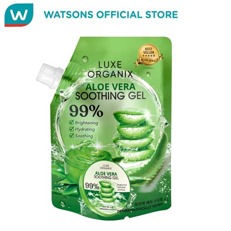 LUXE ORGANIX Aloe Vera Soothing Gel 100ml Sachet Shopee Philippines