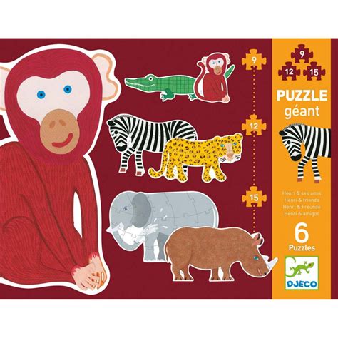 Puzzle Géant Henri ses Amis Jeux enfants Djeco