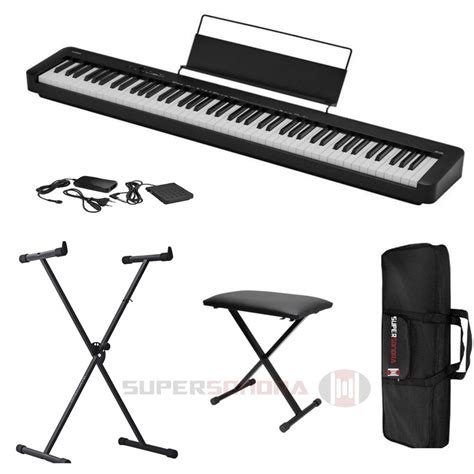 Kit Piano Digital Cdp S Casio Teclas Capa Suporte Em X