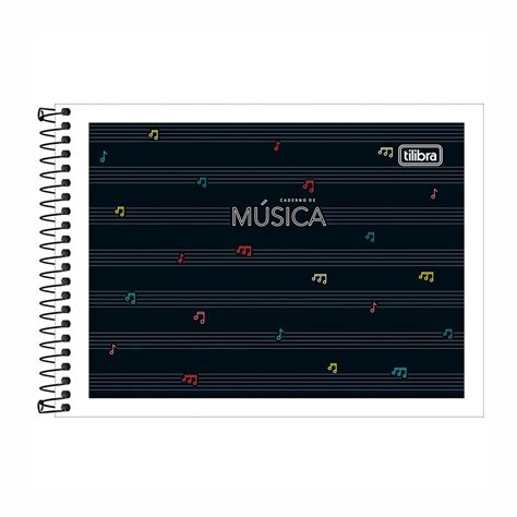 Caderno Espiral Capa Flex Vel Folhas M Sica Tilibra Escolar