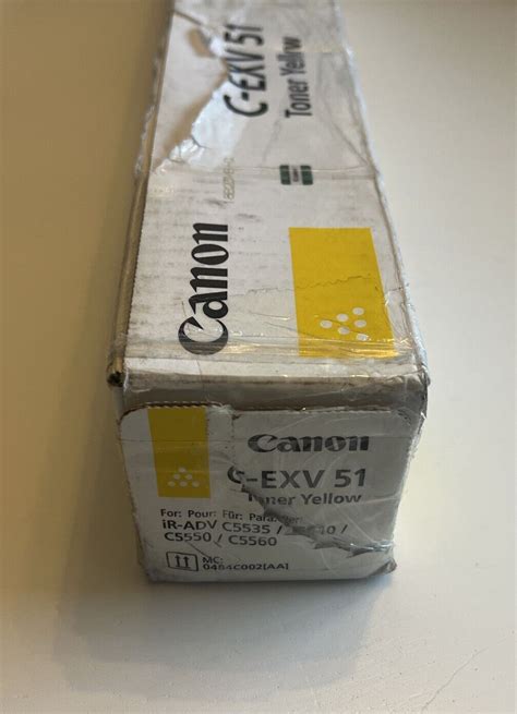 Canon C Exv Toner Cartridge Yellow Ebay