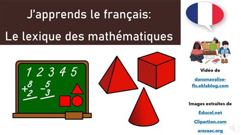 Le lexique des mathématiques YouTube