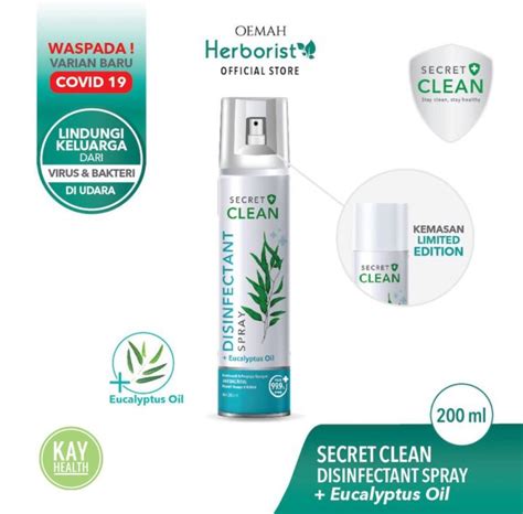 Secret Clean Disinfectant Spray 200ml Lazada Indonesia