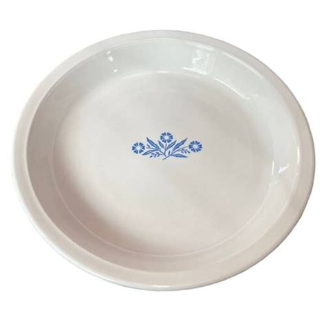 Vintage Corningware Pie Plate Pan Cornflower Blue Ebay