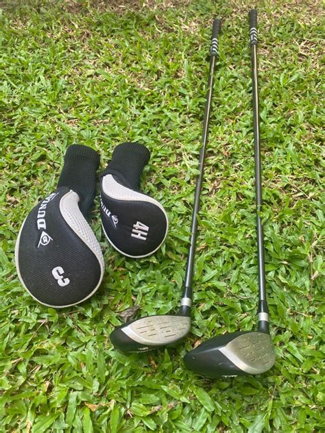 Dunlop Mens 3 Wood And 4 Hybrid Sports Equipment Sports And Games Golf