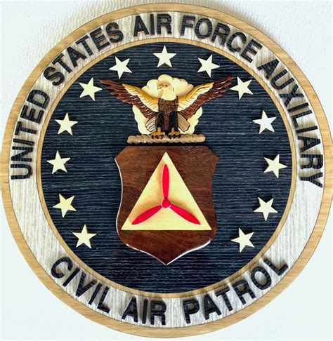 CIVIL AIR PATROL Air Force Auxiliary Wood Art Plaque Etsy Civil Air