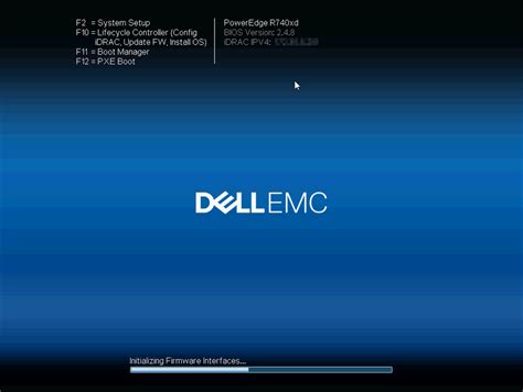 ‎r740xd Stuck At Initializing Firmware Interface Dell Technologies