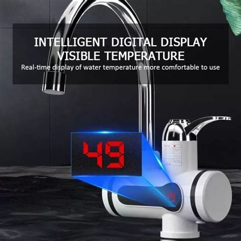 Electric Faucet Instant Tap Heater Quick Hot Water Display Kitchen W V Lazada PH