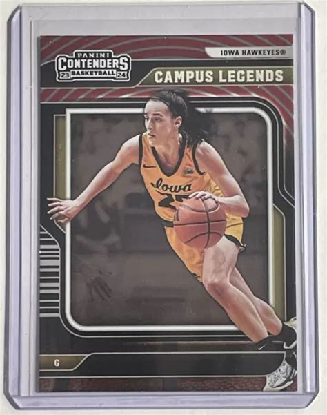 Panini Caitlin Clark Collection Contenders Campus Legends Feuille