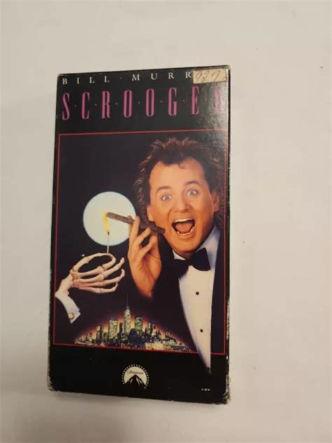 SCROOGED BILL MURRAY VHS Tape COMPLETE TESTED SEE PHOTOS VHS32 14