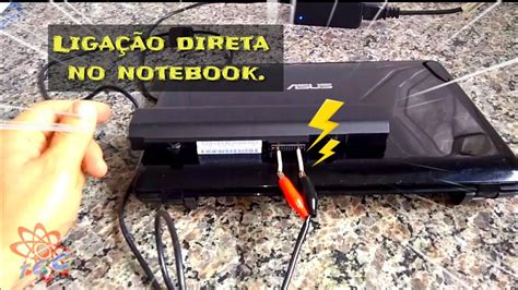 Como fazer ligação direta no notebook Substituir a entrada Jack