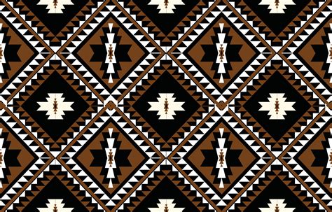 Geometric Ethnic pattern vector. African, American, Mexican, Western ...