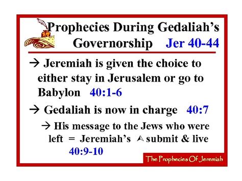 The Prophecies Of Jeremiah An Introduction Jeremiah