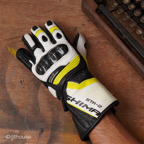 Shima Str 2 Yellow Fluo Gloves Motoblazer