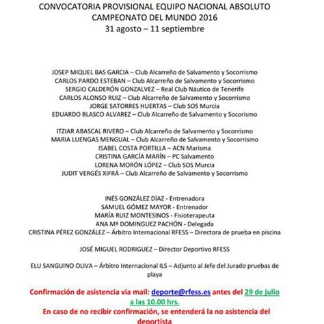 Campeonato Del Mundo De Salvamento Y Socorrismo De Los Espa Oles