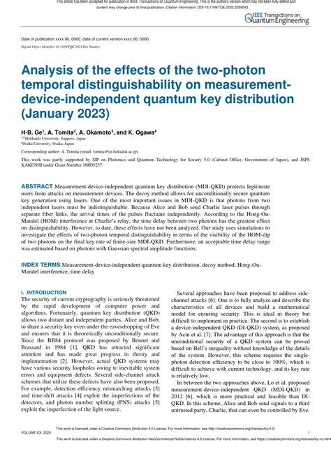 PDF Analysis Of The Effects Of The Two Photon Temporal