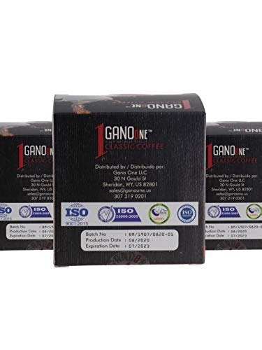 Ganoone Instant Classic Black Coffee With Ganoderma Reishi Mushroom