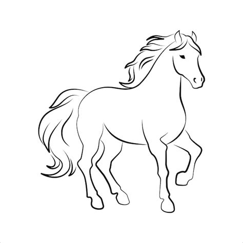 Horse Outline Clip Art at Clker.com - vector clip art online - Clip Art ...