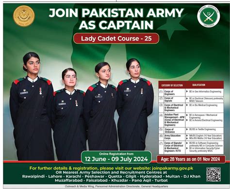 Lady Cadet Course 2024 Advertisement - Jobsgar: Get a Job - Explore All ...