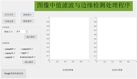 【课程设计】一种图像中值滤波、边缘检测、hough变换检测直线的用户界面开发 含matlab源代码 Csdn博客