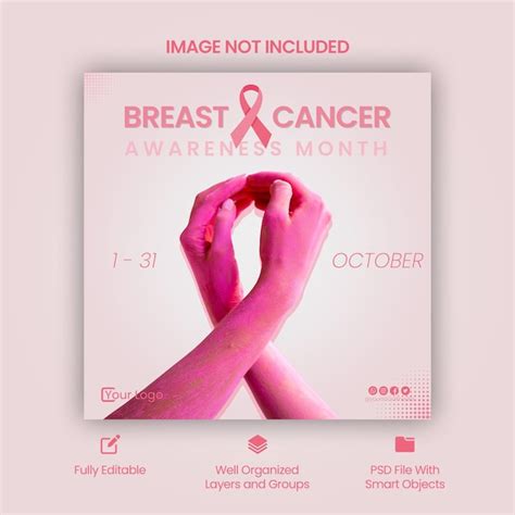 Premium Psd Breast Cancer Awareness Social Media Post Template