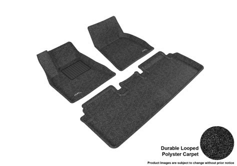 Tesla Model 3 Carpet Floor Mats - #1 Brand (November 2020)