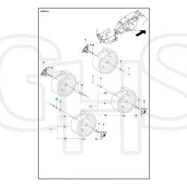 Husqvarna R 120C Wheels Tyres GHS