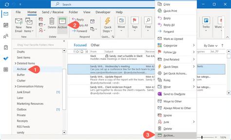 Comment Archiver Des E Mails Dans Microsoft Outlook Microsoft Outlook