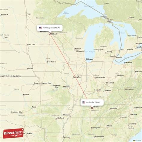 Direct Flights From Nashville To Minneapolis BNA To MSP Non Stop