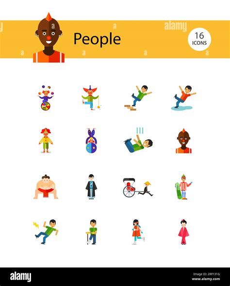 People Icons Set Stock Vector Image And Art Alamy