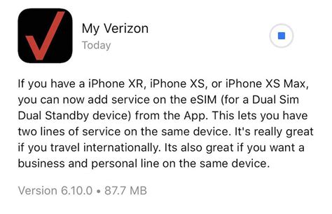 Verizon App Now Allows eSIM Activation on iPhone XS, iPhone XS Max, and ...