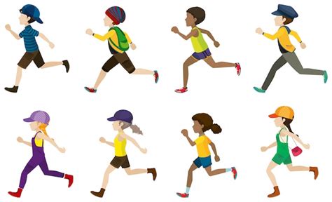 Free Vector | Children running