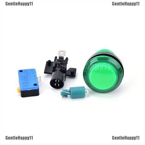 Gentle Pc Round Lit Illuminated Arcade Video Game Push Button Switch