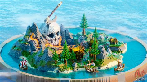 PREMIUM - Viking Skull Island KitPvP Map | NulledBuilds.com