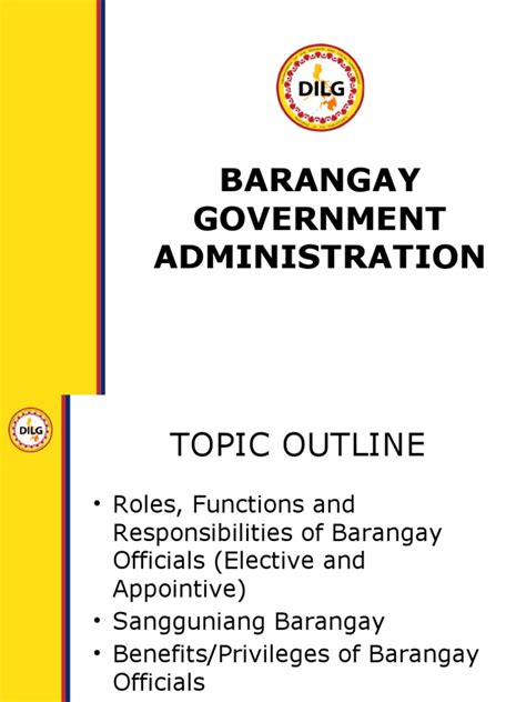 3 Barangay Governance Administration Pdf