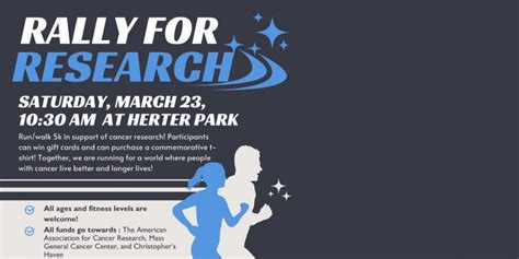 5k Run Walk Fundraiser For Cancer Research Tickets Christian Herter Park Boston Ma Usa