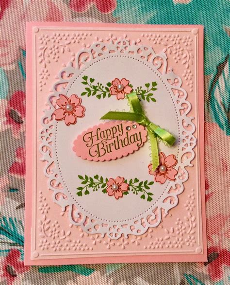 Happy Birthday Embossed Cards Cards Handmade