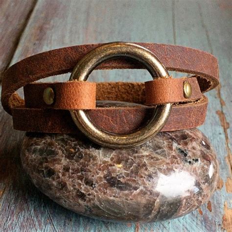 Leather Wrap Bracelet For Women Womens Leather Cuff Etsy